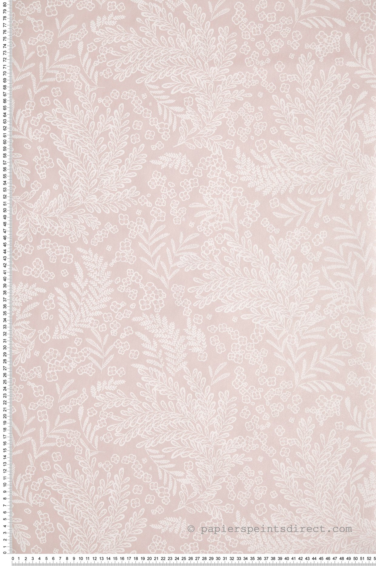 Papier peint Feuillages September rose irisé - Flower Power de Casélio | Réf. FLP101894040