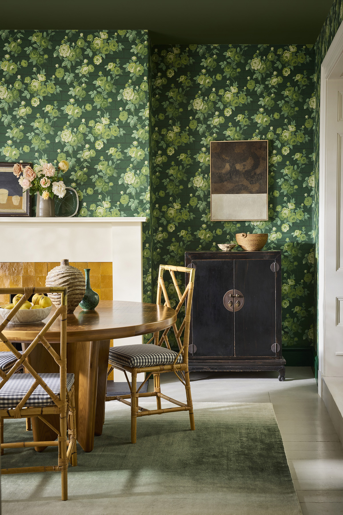 Papier peint Rose Garden Puck - In The Garden de Little Greene AMB1 | Réf. 0234RGPUCKZ