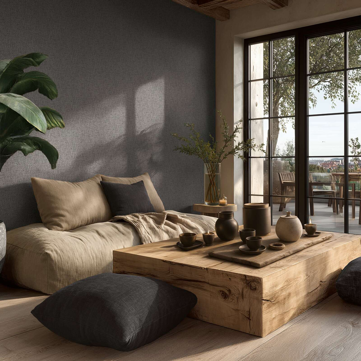 Papier peint Paille Tressée gris argenté - Vibes & Styles d'A.S. Création | Réf. AS-791125