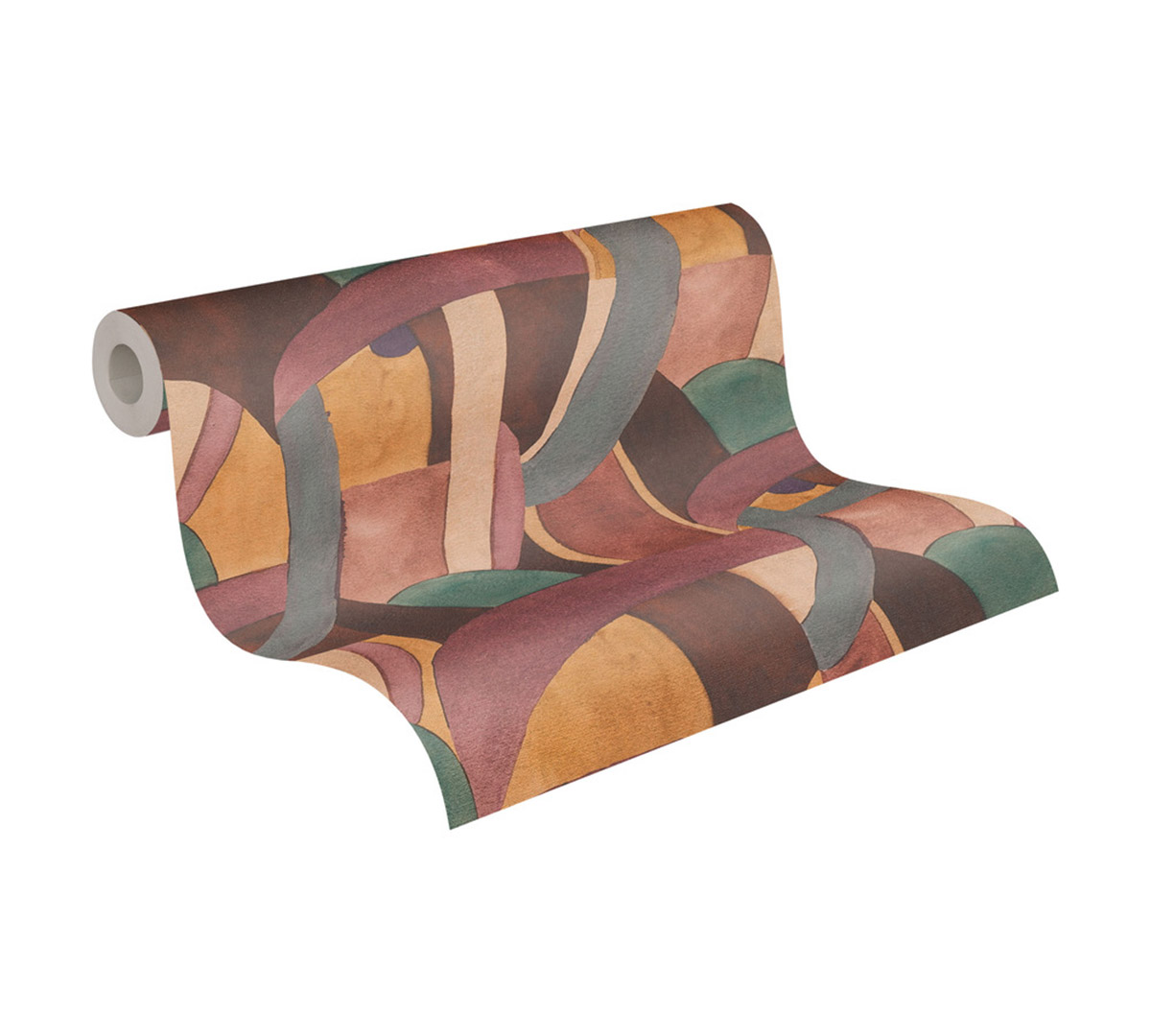 Papier peint Géométrie Contemporaine prune - Anna D'Andrea d'A.S. Création AMB5| Réf. AS-782141