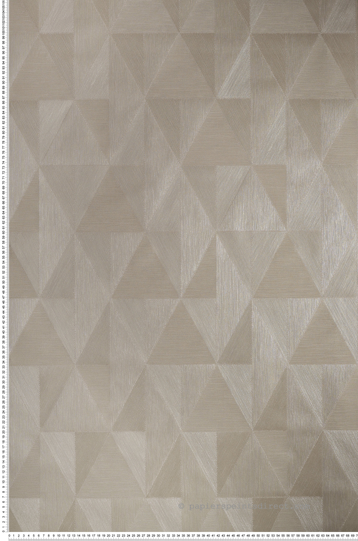 Papier peint Géométrique Parangon argenté - Métal de Casamance | Réf. CAS-75770712
