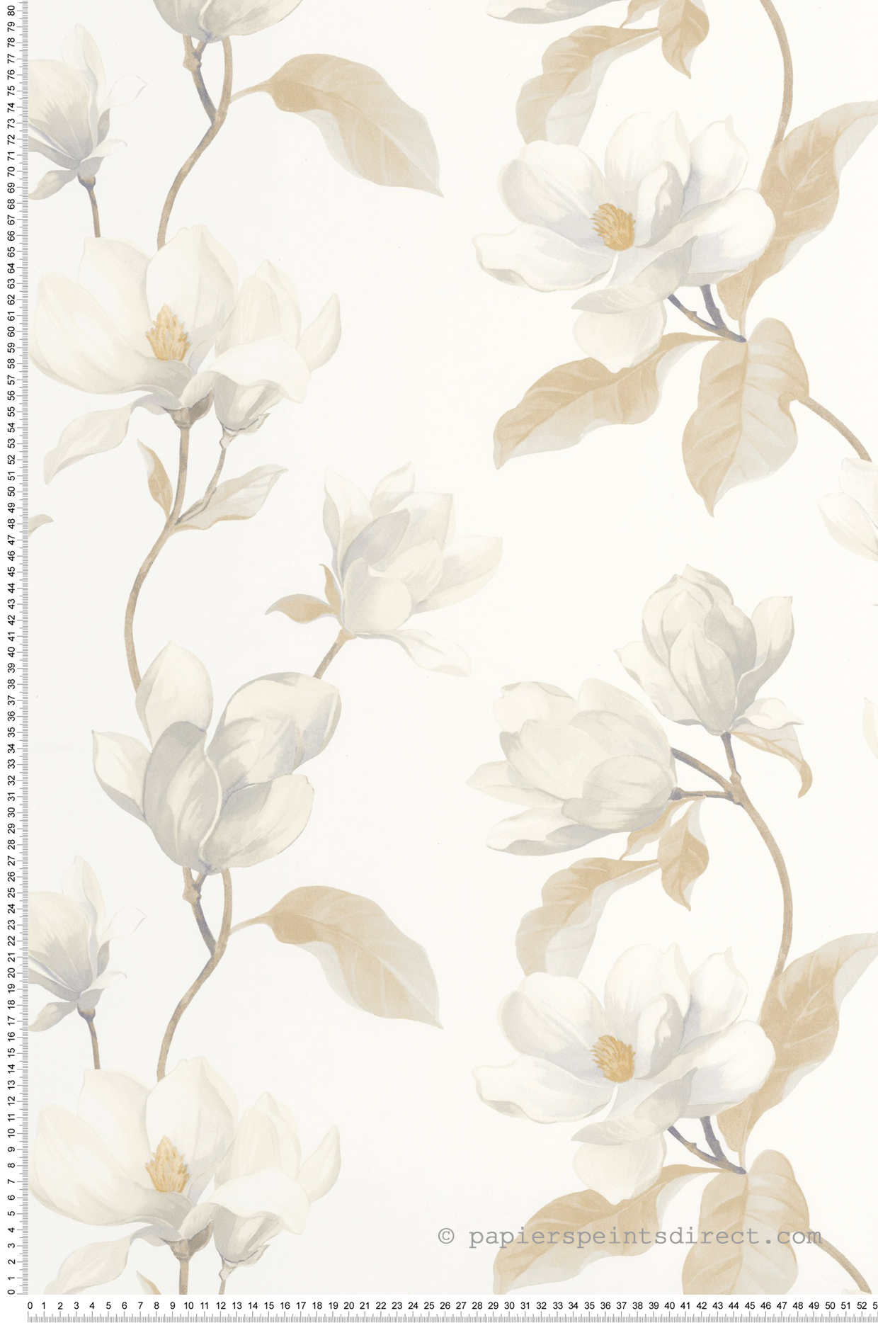Papier peint Brume de Magnolia naturel - Le Beau Jardin de Casadéco | Réf. BJAR202541111
