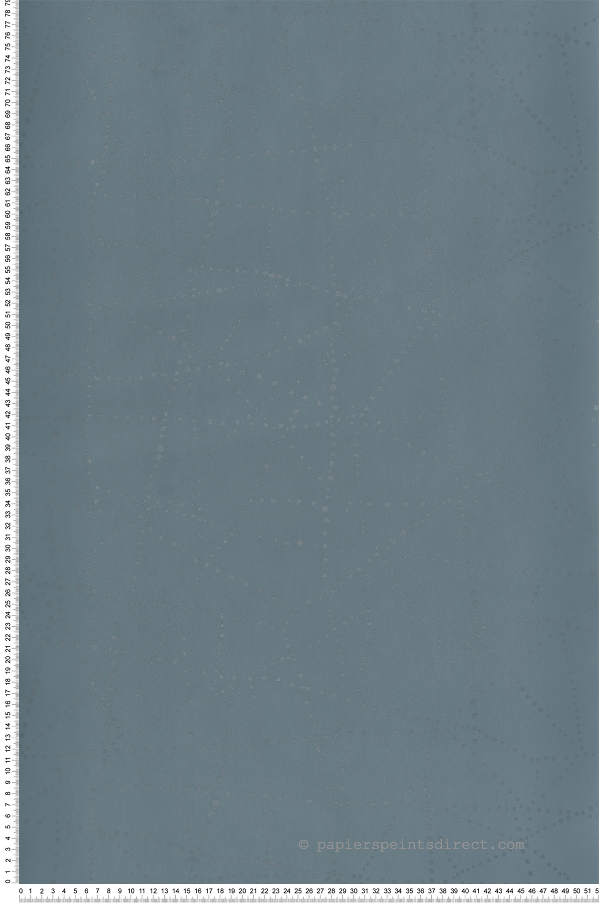 Papier peint Géométrie Pois Alcott bleu métallisé - Harmony de Lutèce | Réf. LTC-FD27128