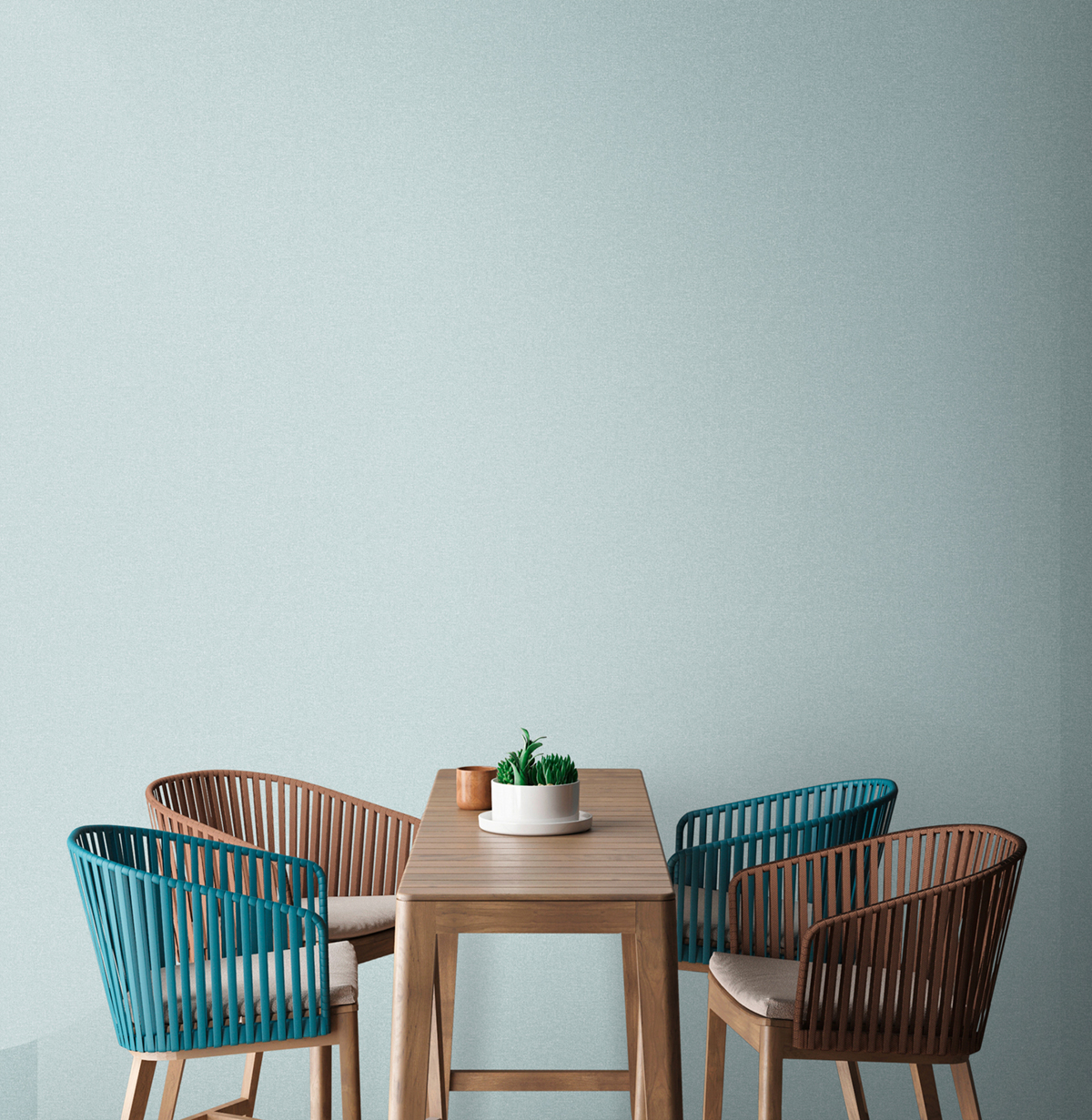 Papier peint Uni Scandi vert d'eau - Metropolitan Stories 3 d'A.S. Création AMB2 |  Réf. AS-392172