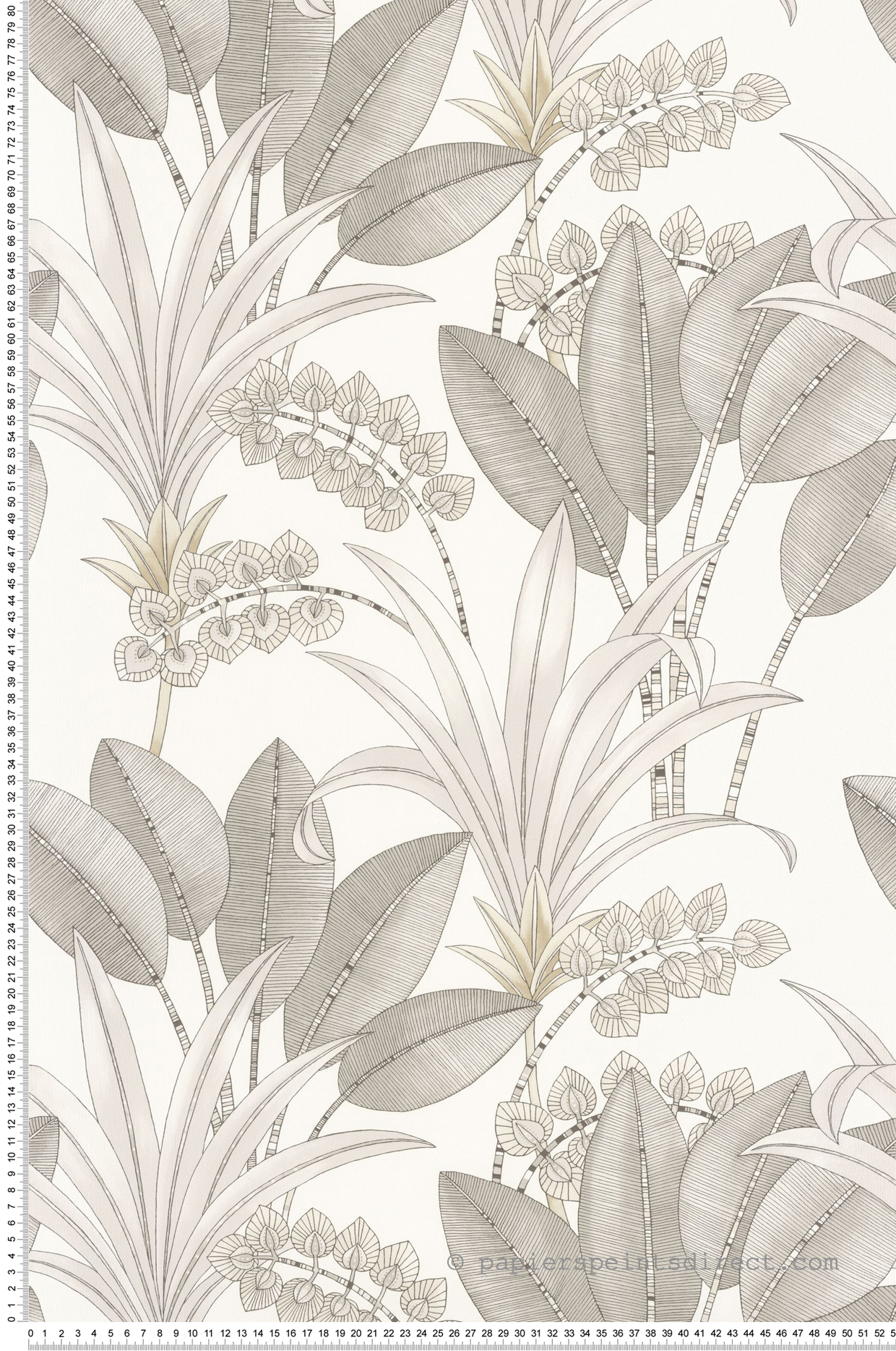 Papier peint Jungle Palma blanc - Nicaragua de Casadéco | Réf. NICA86410202