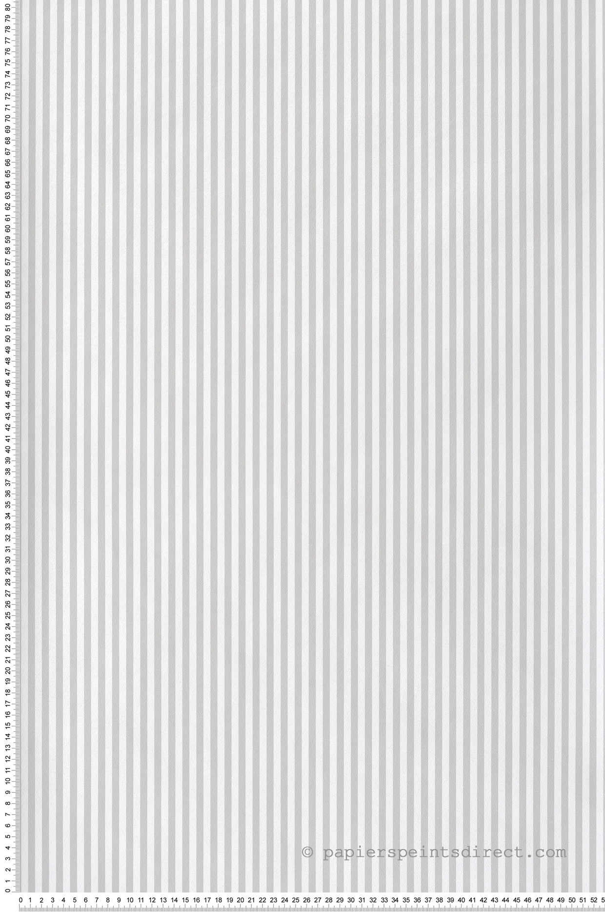 Papier peint Rayures gris blanc - Babyland 2 de Lutèce | Réf. LTC-14869