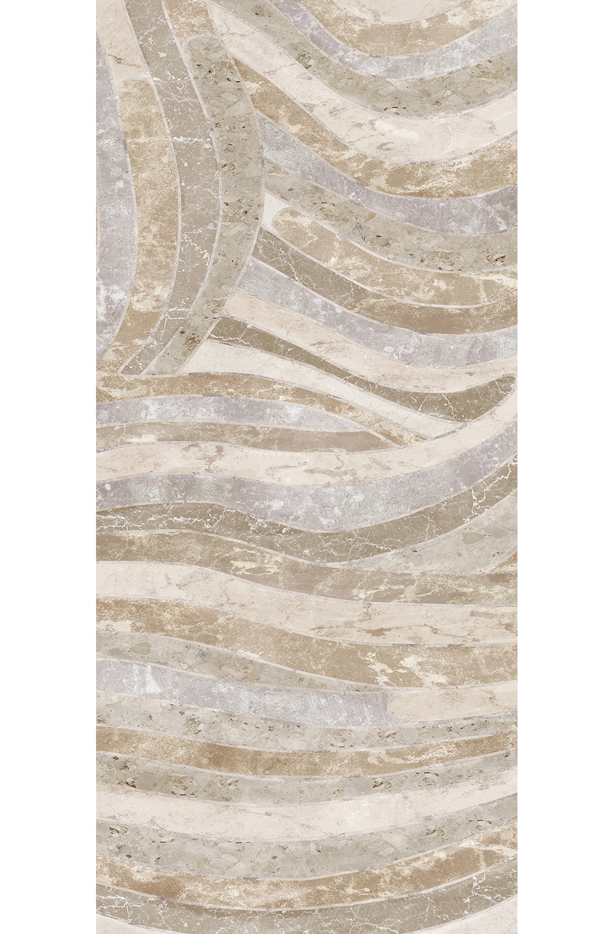 Papier peint panoramique Marbre Serpentine beige - C H260 - Rock de Masureel | Réf. MAS-DGROC2013-260