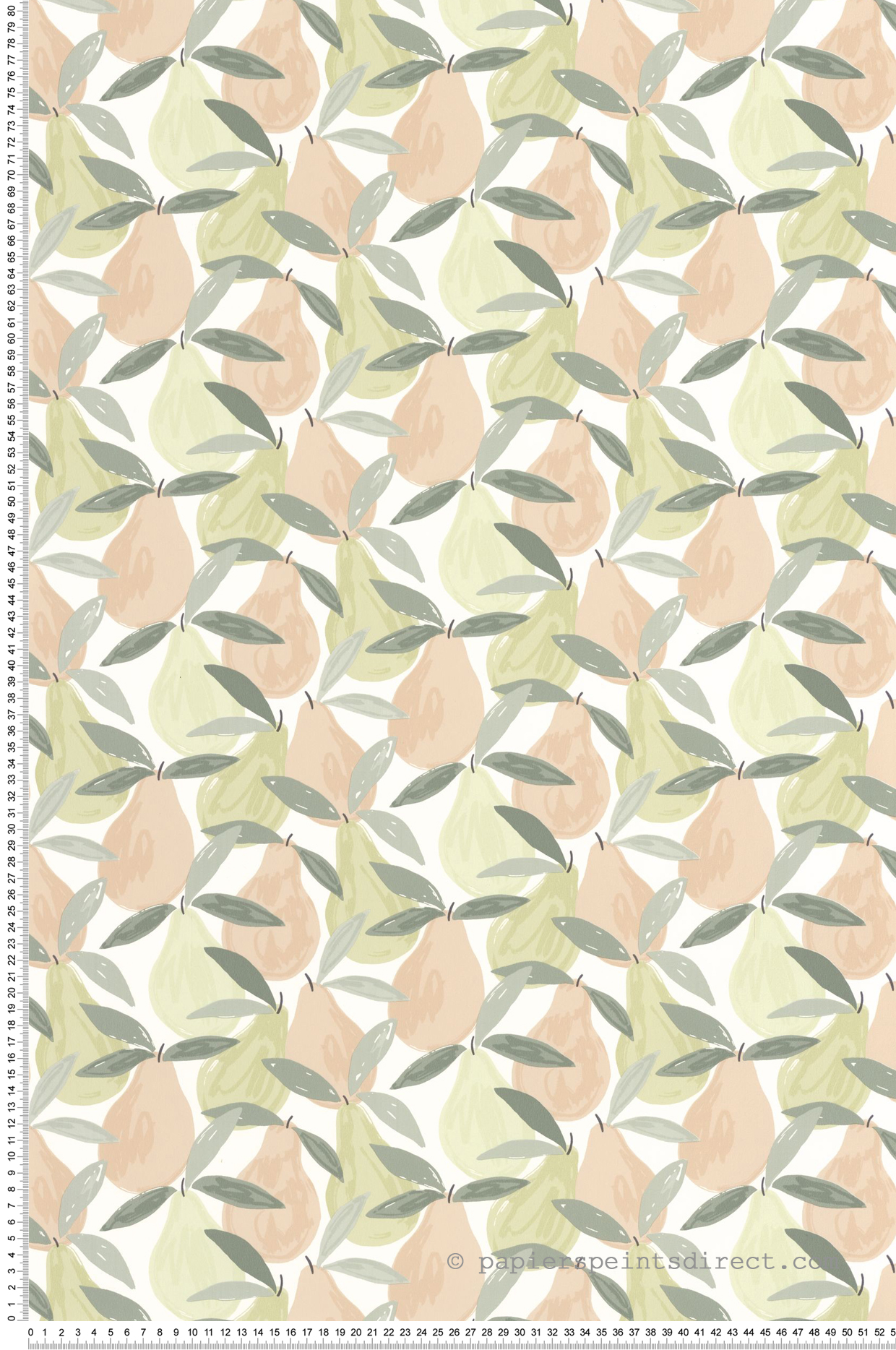 Papier peint Enfant Poire vert amande nude - Once Upon A Time de Casadéco | Réf. OUAT88357492