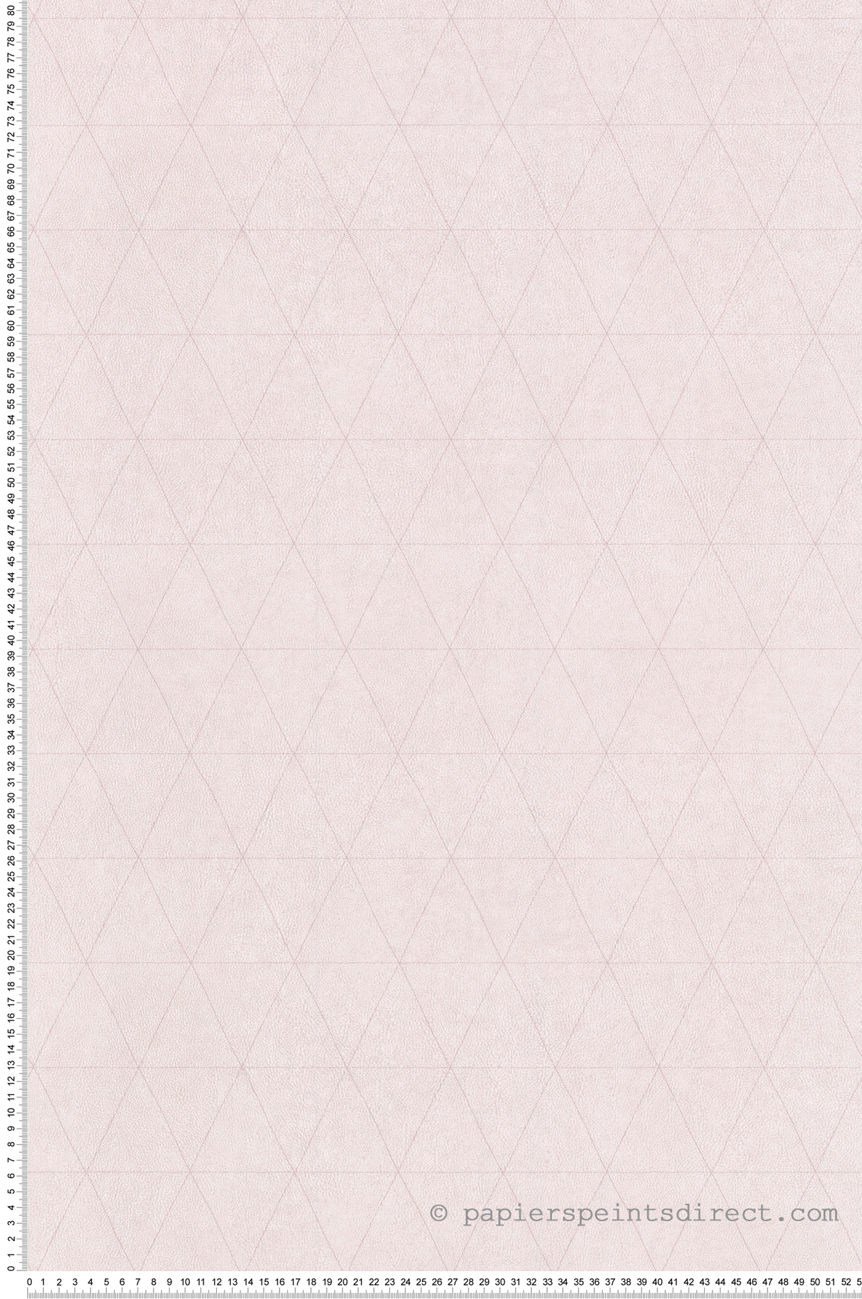 Papier peint graphique Cuir Triangles rose pâle - Park Avenue de Lutèce | Réf. LTC-51192903