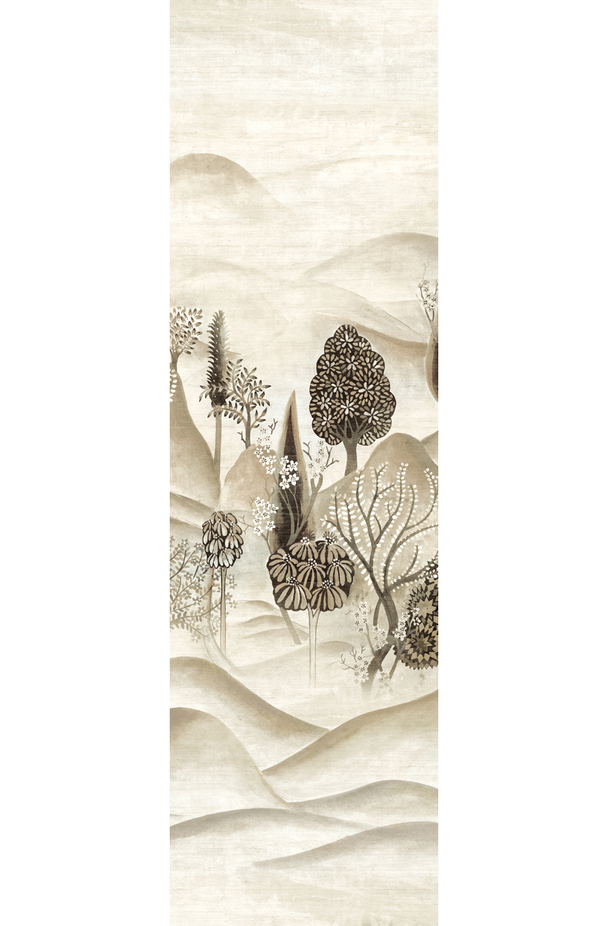 Papier peint panoramique Paysage Munnar taupe - B H300 - Summer de Masureel | Réf. MAS-DGSUM2012