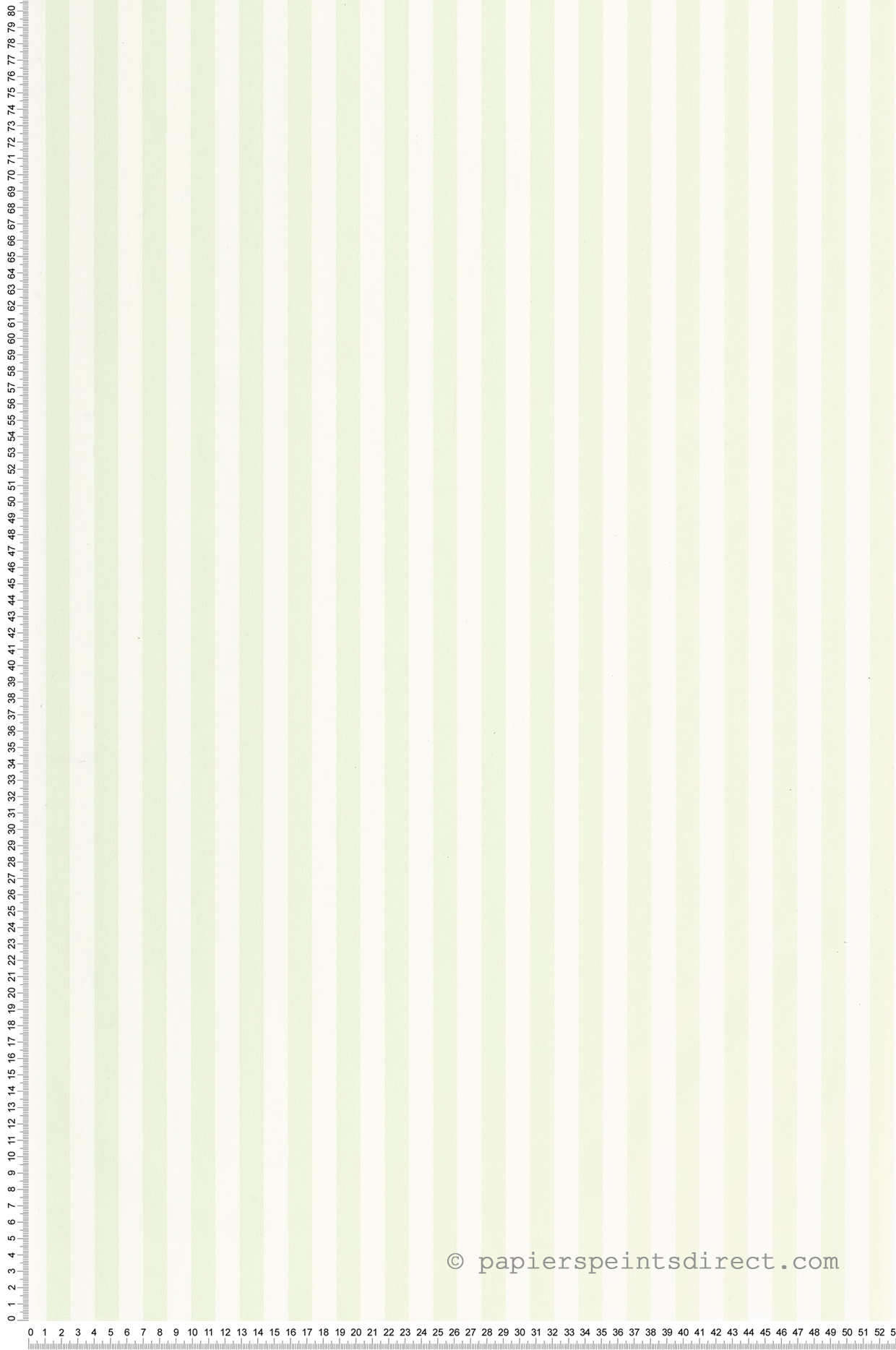 Papier peint Rayure Talea vert d’eau pâle - Art of Botany de Casélio | Réf. AOB106670747