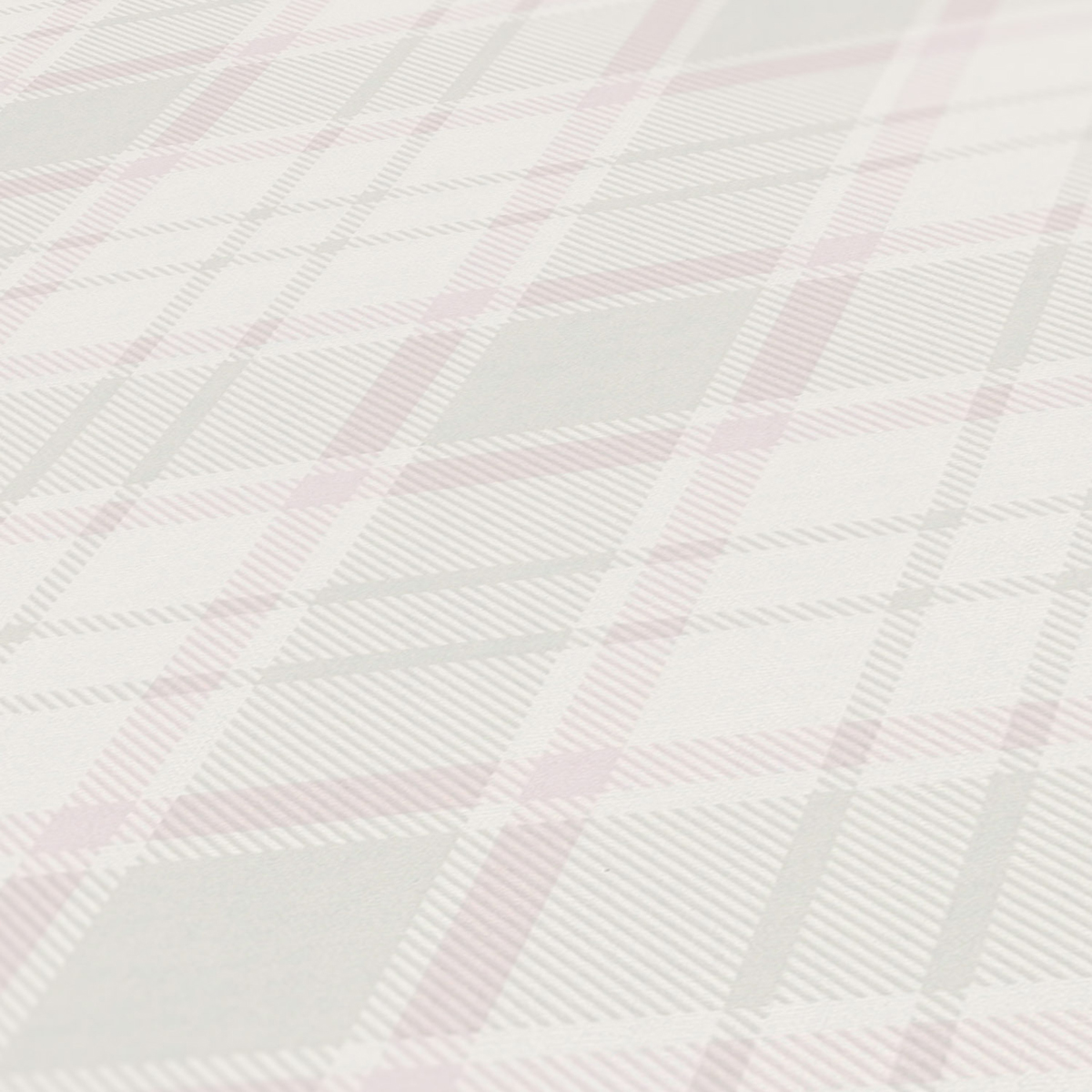 Papier peint Ecossais Toile rose vert pastel - Maison Charme d'A.S. Création ZOOM | Réf. AS-390721