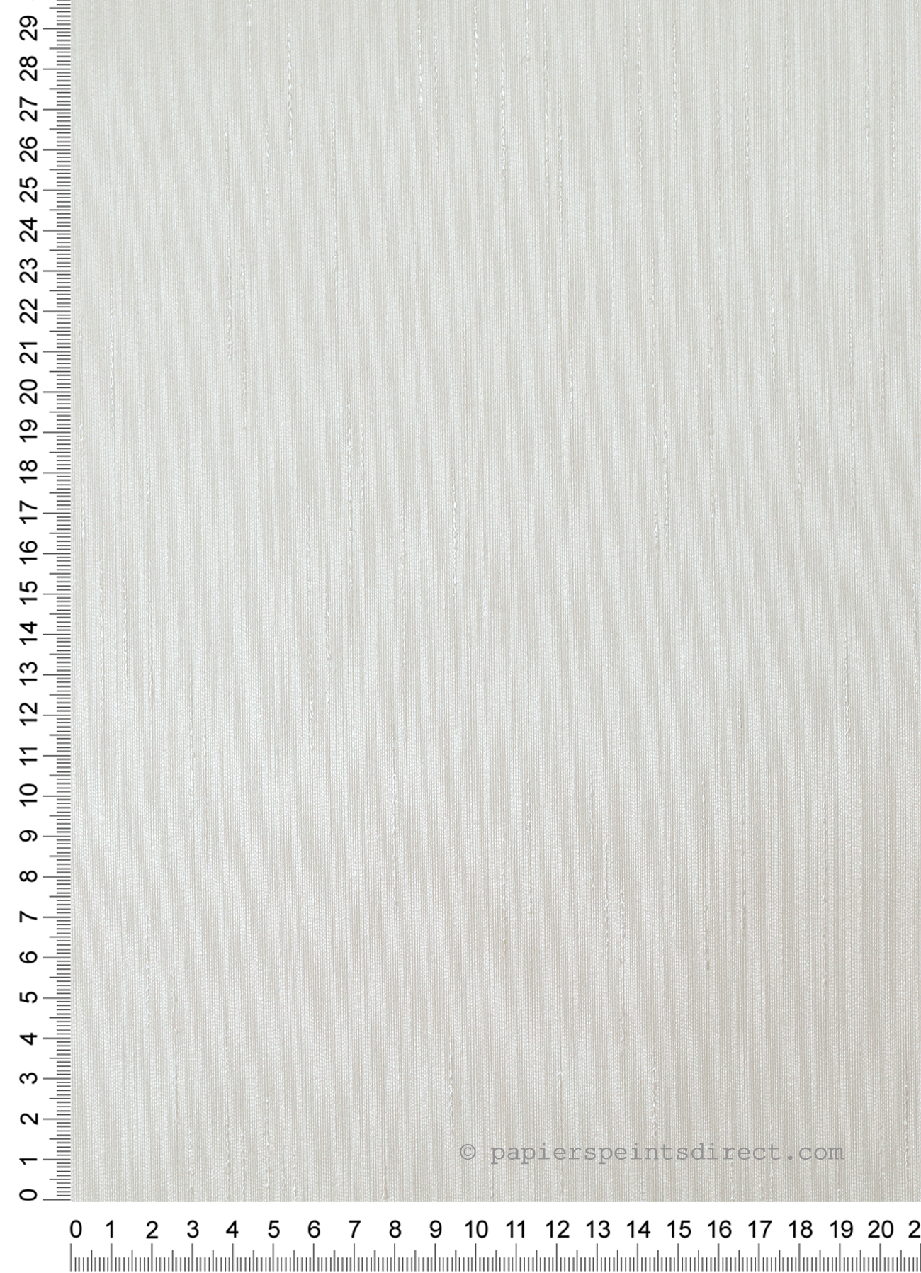 Tissu mural Faux Uni Strié blanc cassé - Textil'In de Montecolino | Réf. MC-TIN213180