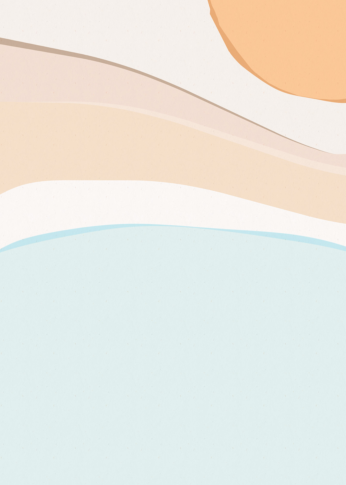 Papier peint panoramique Vague colorée - Papier Peint Komar INK