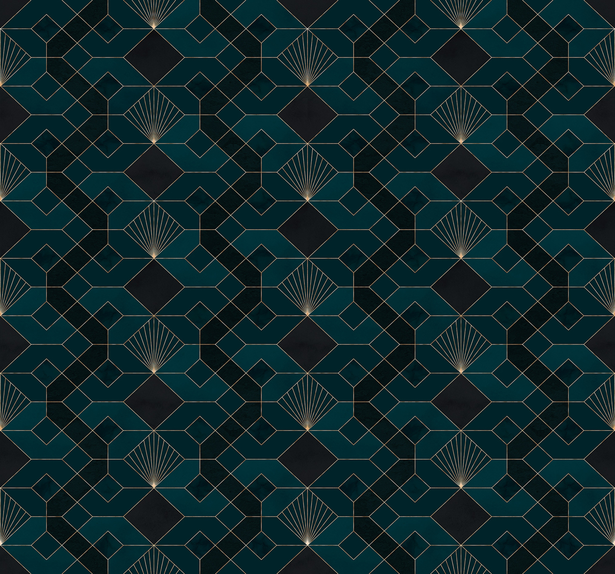 Papier peint panoramique Coquilles Mer - Papier peint Komar Heritage