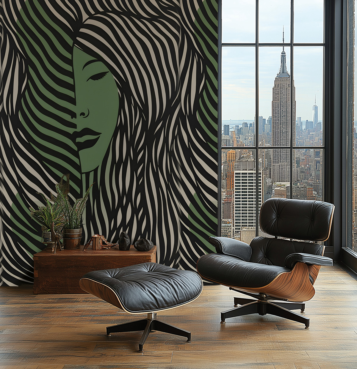 Papier peint panoramique Contemporain Mystic Portrait - Metropolitan Stories 4 Hot Spots d'A.S. Création AMB1| Réf. AS-790164