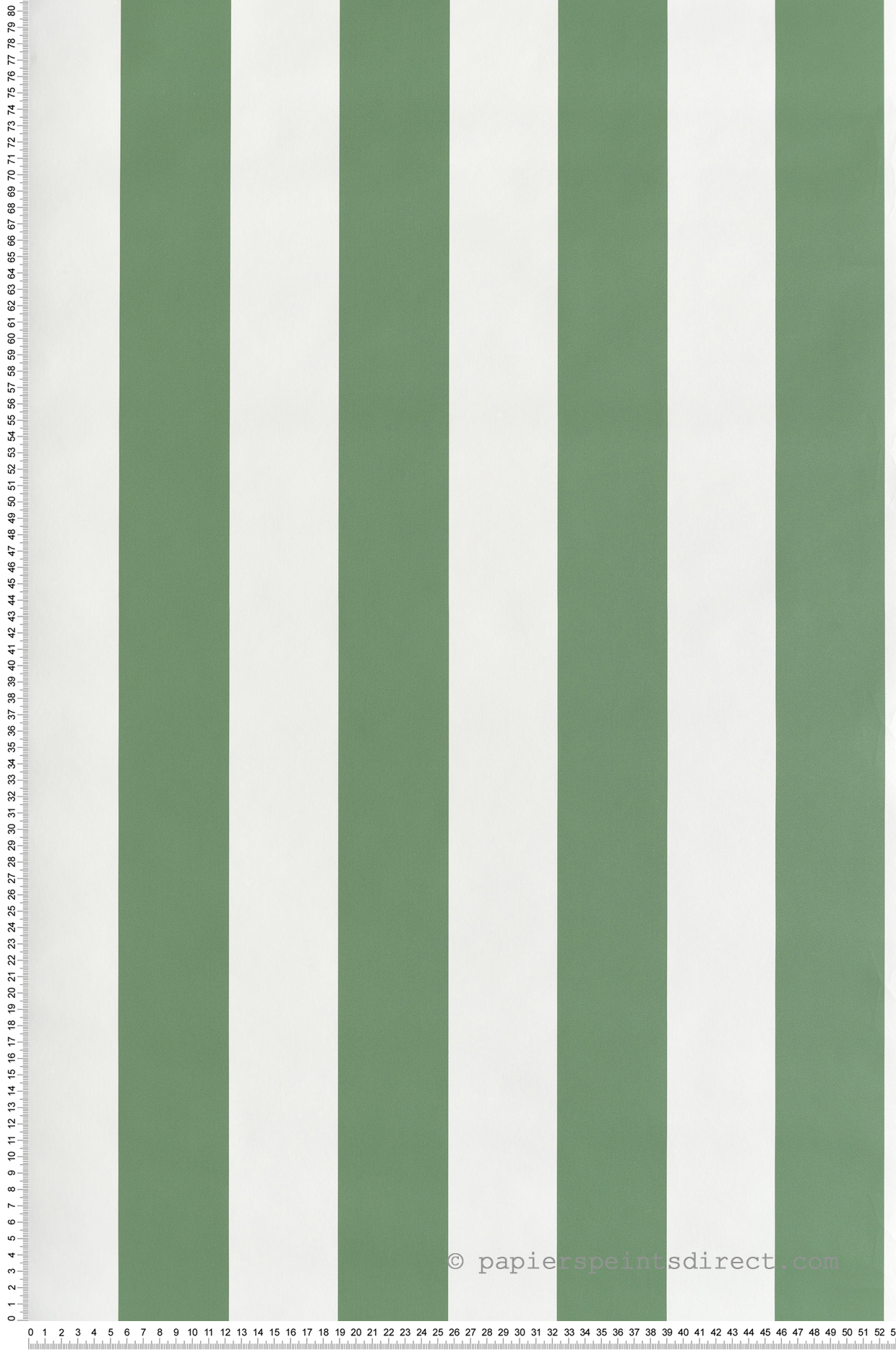 Papier peint Rayure Classique vert blanc - Cuisine Fraicheur 6 de Lutèce | Réf. LTC-G45401