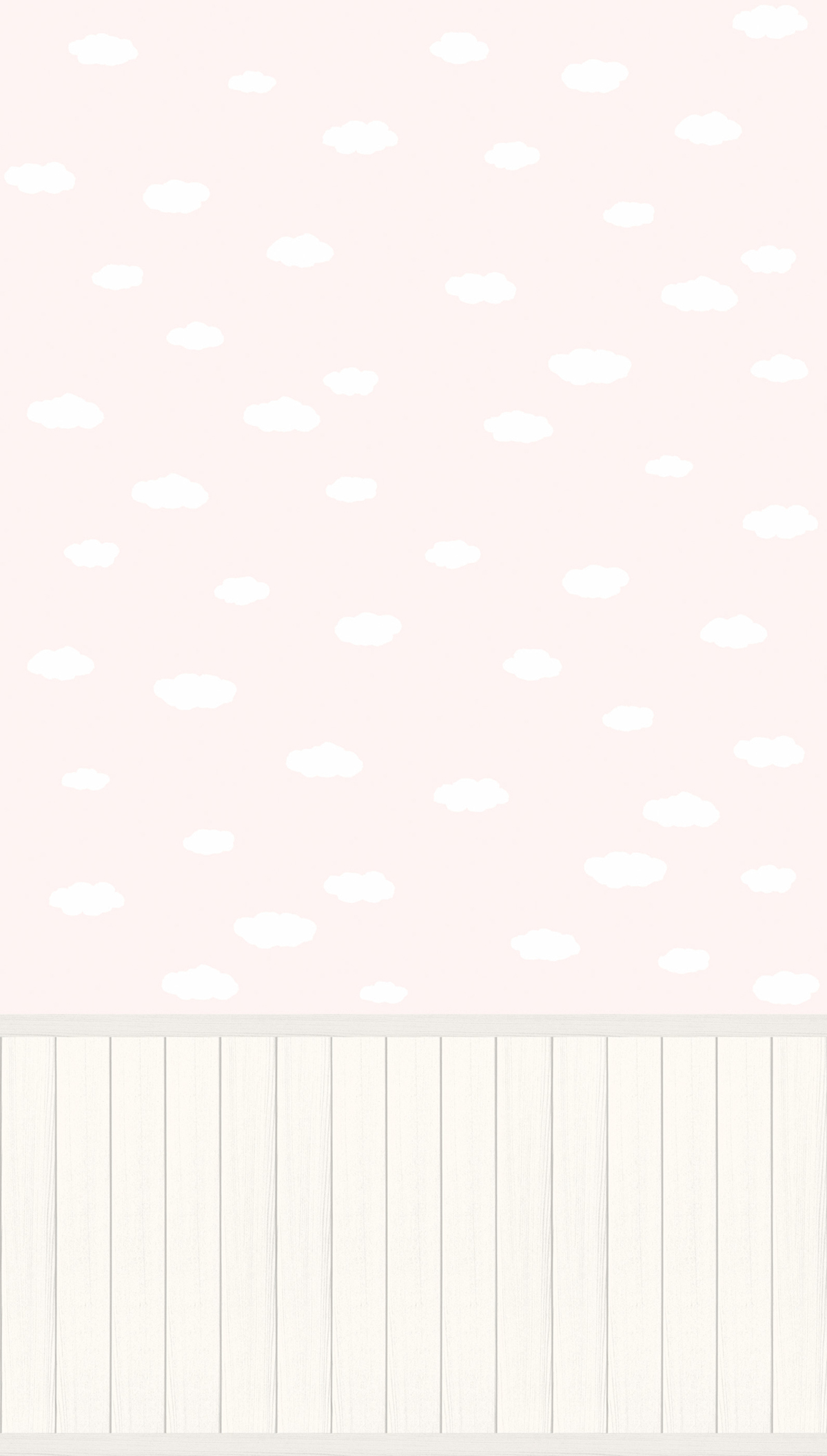 Papier peint panoramique Nuage Soubassement rose - Wallpanel d'A.S. Création | Réf. AS-398163