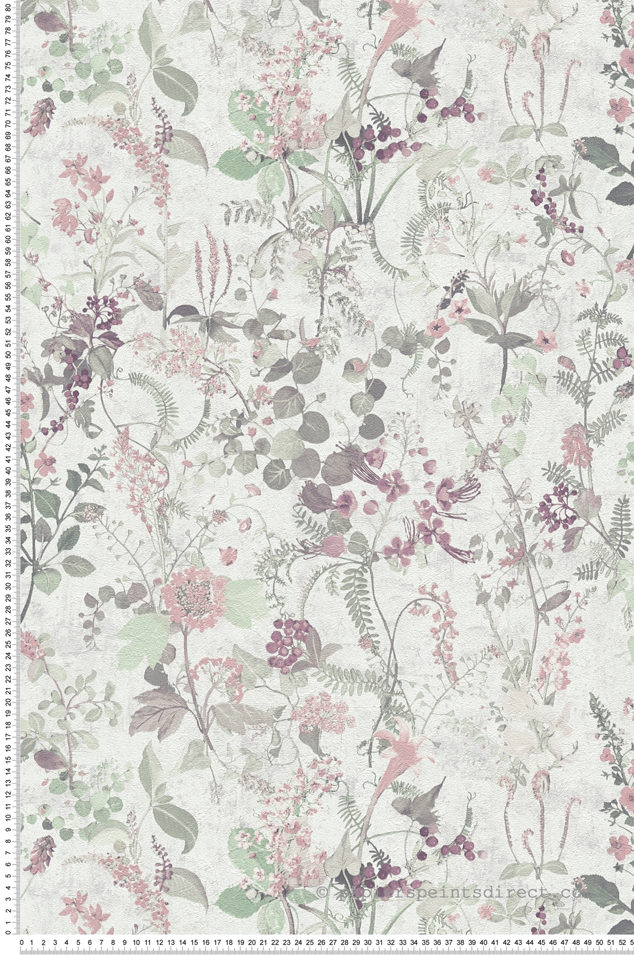 Papier peint Nature Botanic vert d'eau rose - The BOS d'A.S. Création | Réf. AS-388251