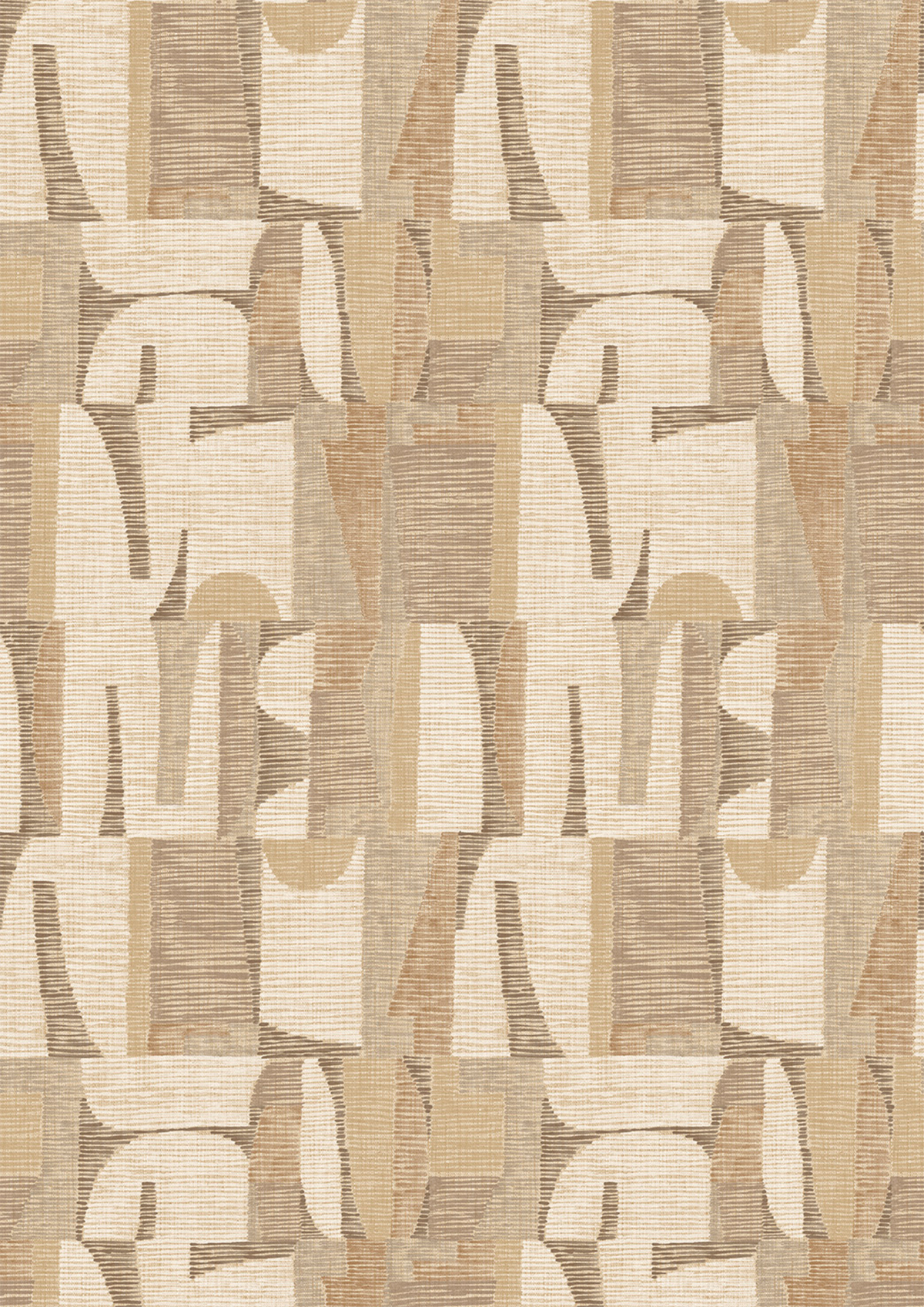 Papier peint Abstrait Géométrique beige - Atacama de Montecolino | Réf. MC-IMD28103