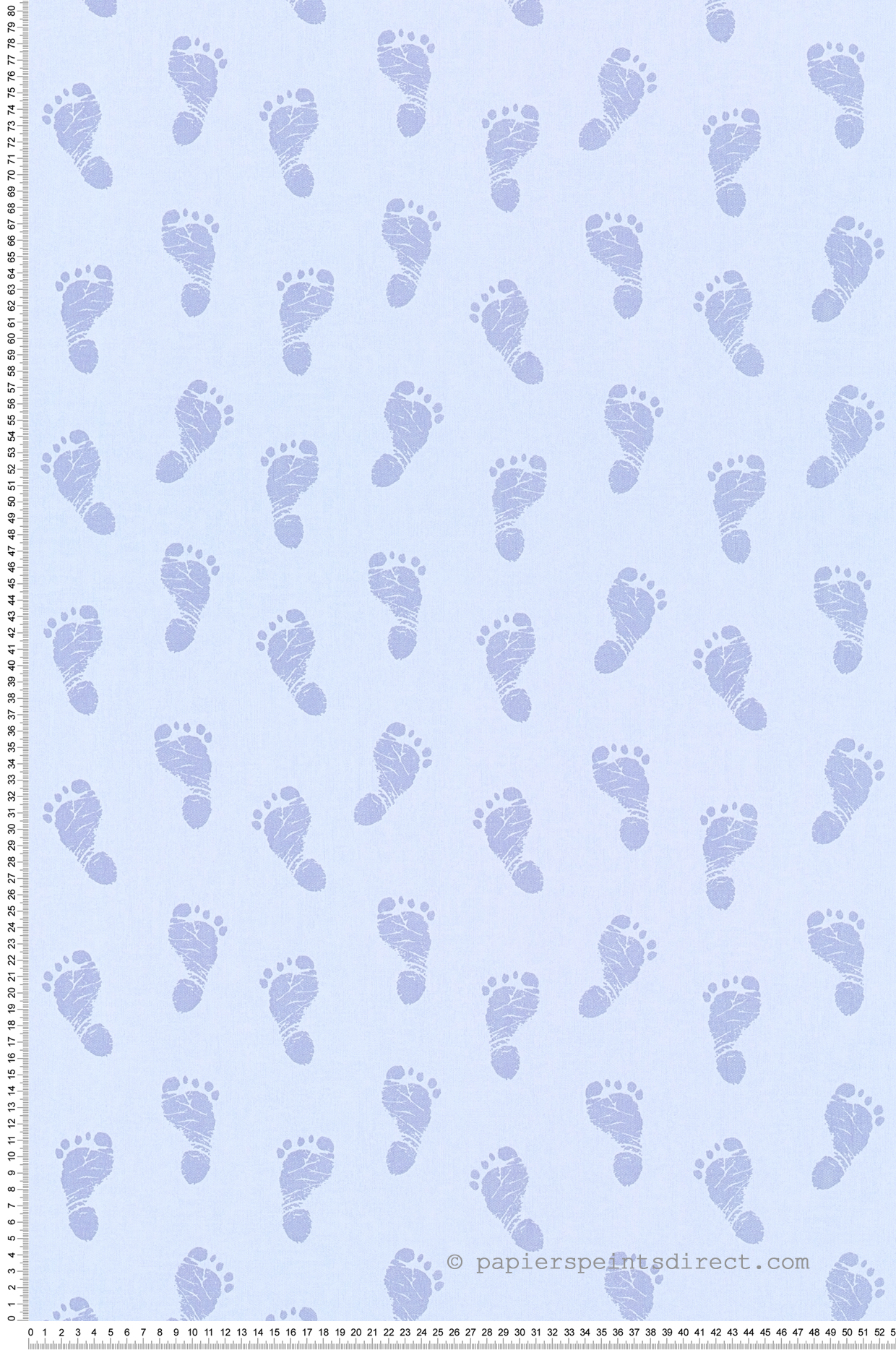Papier peint petits pieds bleu - Little Stars AS Création | Réf. SP04389