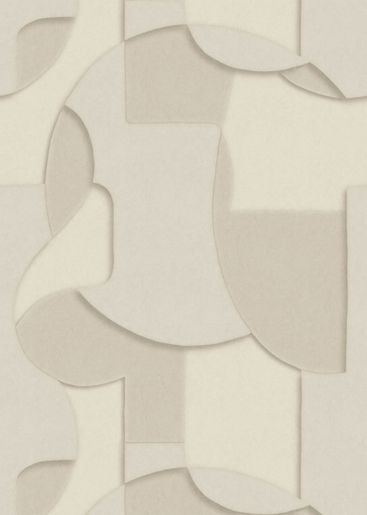 Papier peint panoramique Trompe l'oeil Toosoft M beige lin 200x280 - Wonderwalls de Casadéco | Réf. WDWS89081103