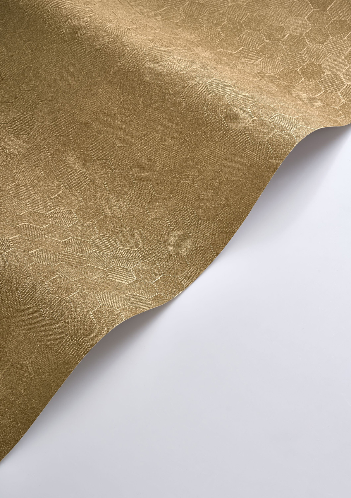 Papier peint Hexagone Meli doré - Solaris de Casadéco ROLL | Réf. SOLA201912888