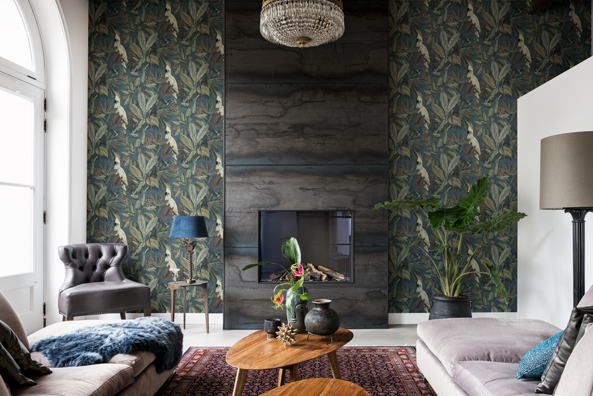 Papier peint Oiseaux tropicaux canard - Savana de Lutèce AMB2 | Réf. LTC-SAV124