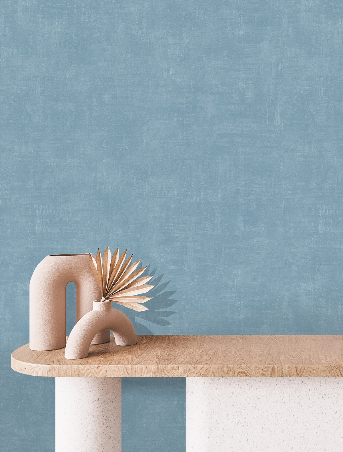 Papier peint Faux Uni Brossé bleu marine - Arty d'Ugépa | Réf. UGP-M50401