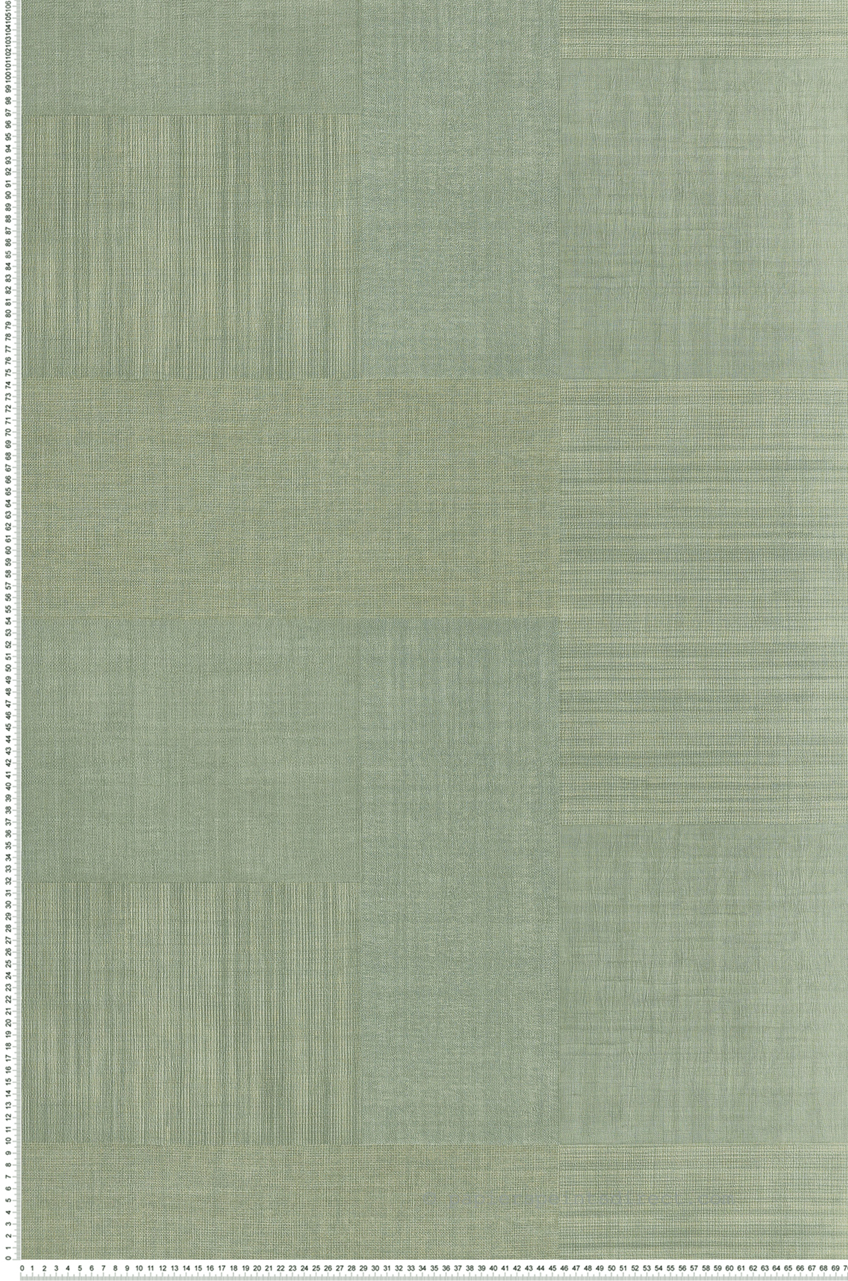 Papier peint Faux uni Rectangle Tissé Mestizo vert tilleul - Casa Azul de Casamance | Réf. CAS-76321426