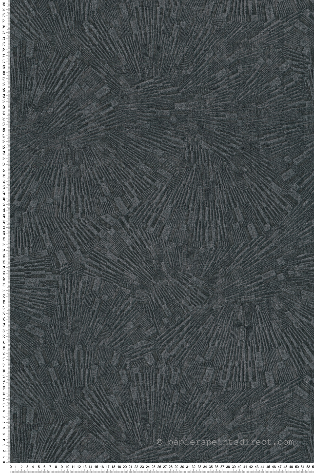 Papier peint Contemporain Géo Radiant noir - Titanium 3 d'AS Création | Réf. SP15628