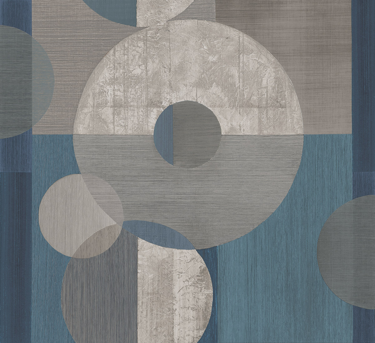 Papier peint Géométrique Bulle bleu - Atacama de Montecolino | Réf. MC-IMD28143