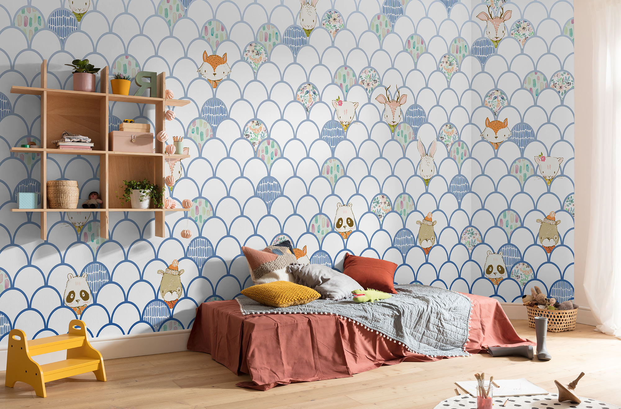 Papier peint panoramique enfant Shelly White - Papier peint XXL Komar