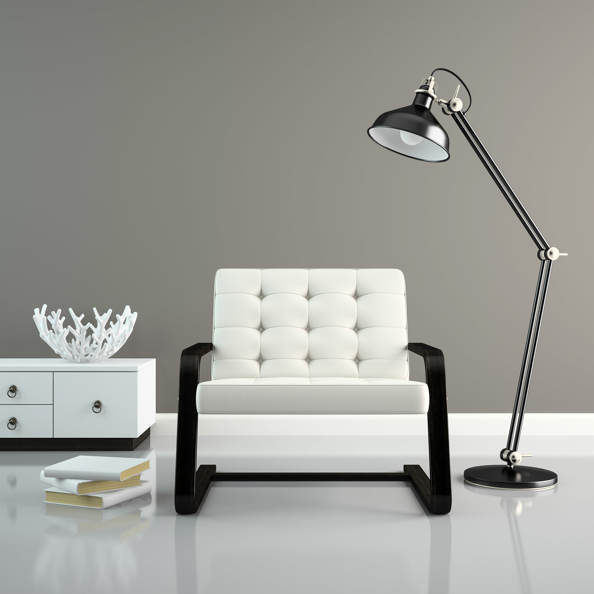 Photo numéro 2 d'une pièce avec un mur peint avec la peinture  Puro gris creamy grey  - c1011