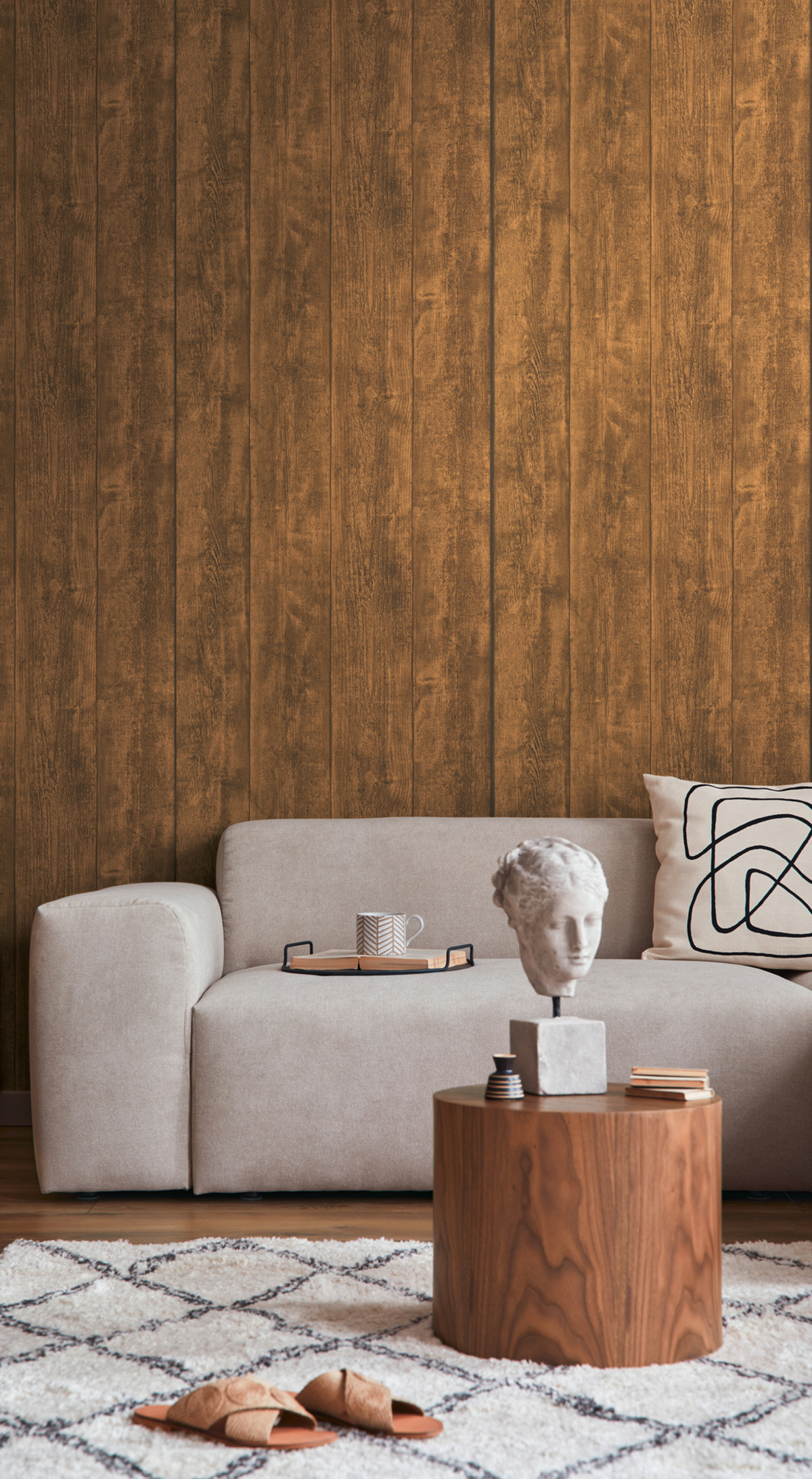 Papier peint Lambris Bois marron - Elements 2 d'A.S. Création AMB2 | Réf. AS-708823