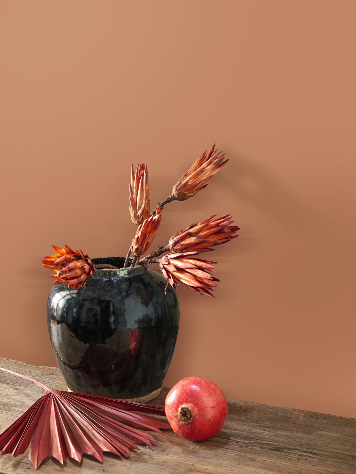 Papier peint Uni Pigments Buvard corail - Moulures & Co de Casadéco | Réf. MOCO200333320