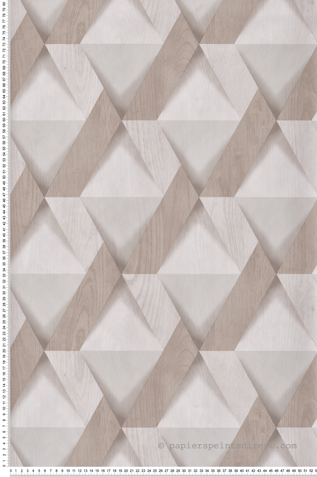 Papier Peint Bois Moderne Losange grège - Nomade d'Ugépa | Réf. UGP-M69107