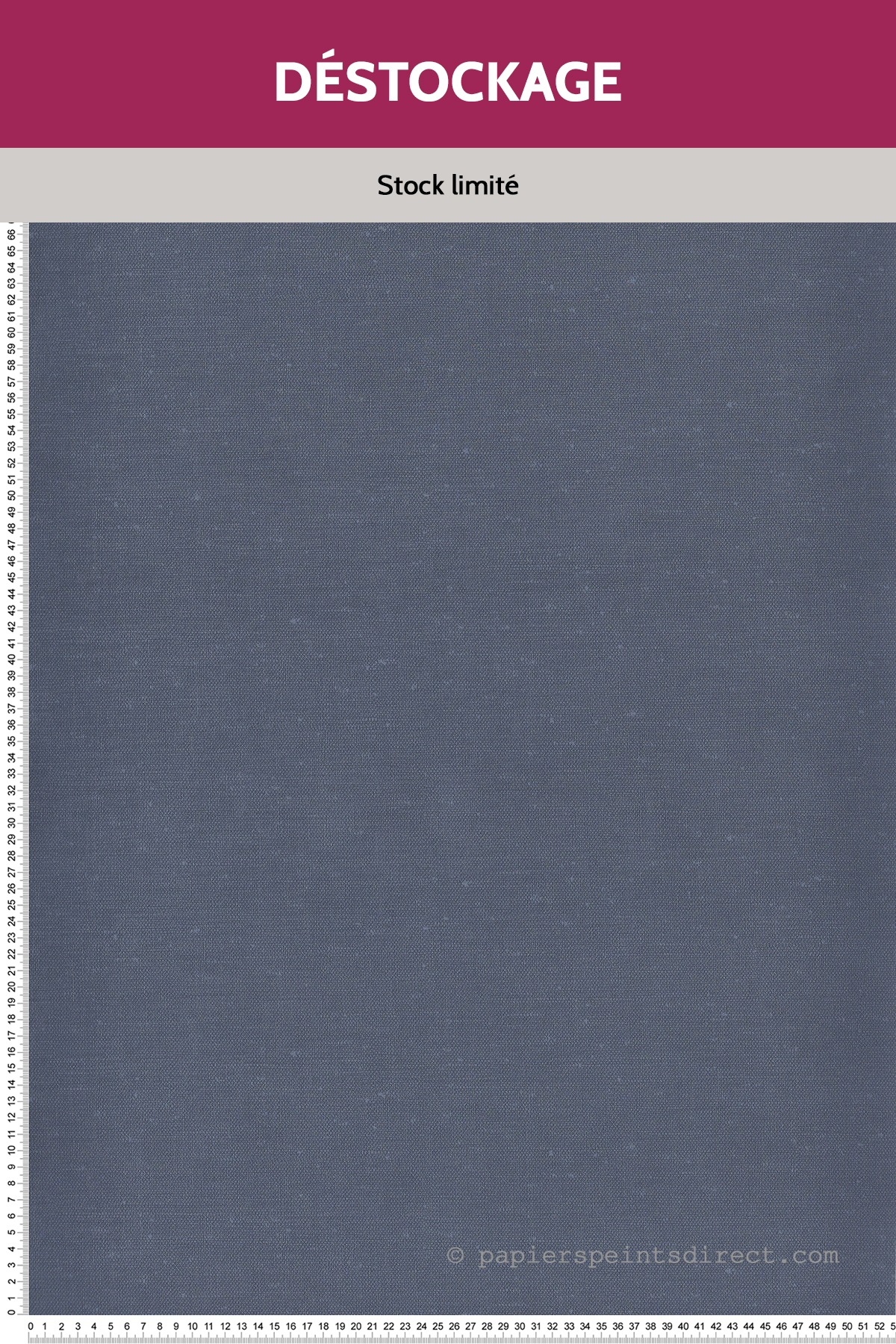 Papier peint Destockage - Faux Uni Maille bleu marine - Bensimon 2 de Lutèce