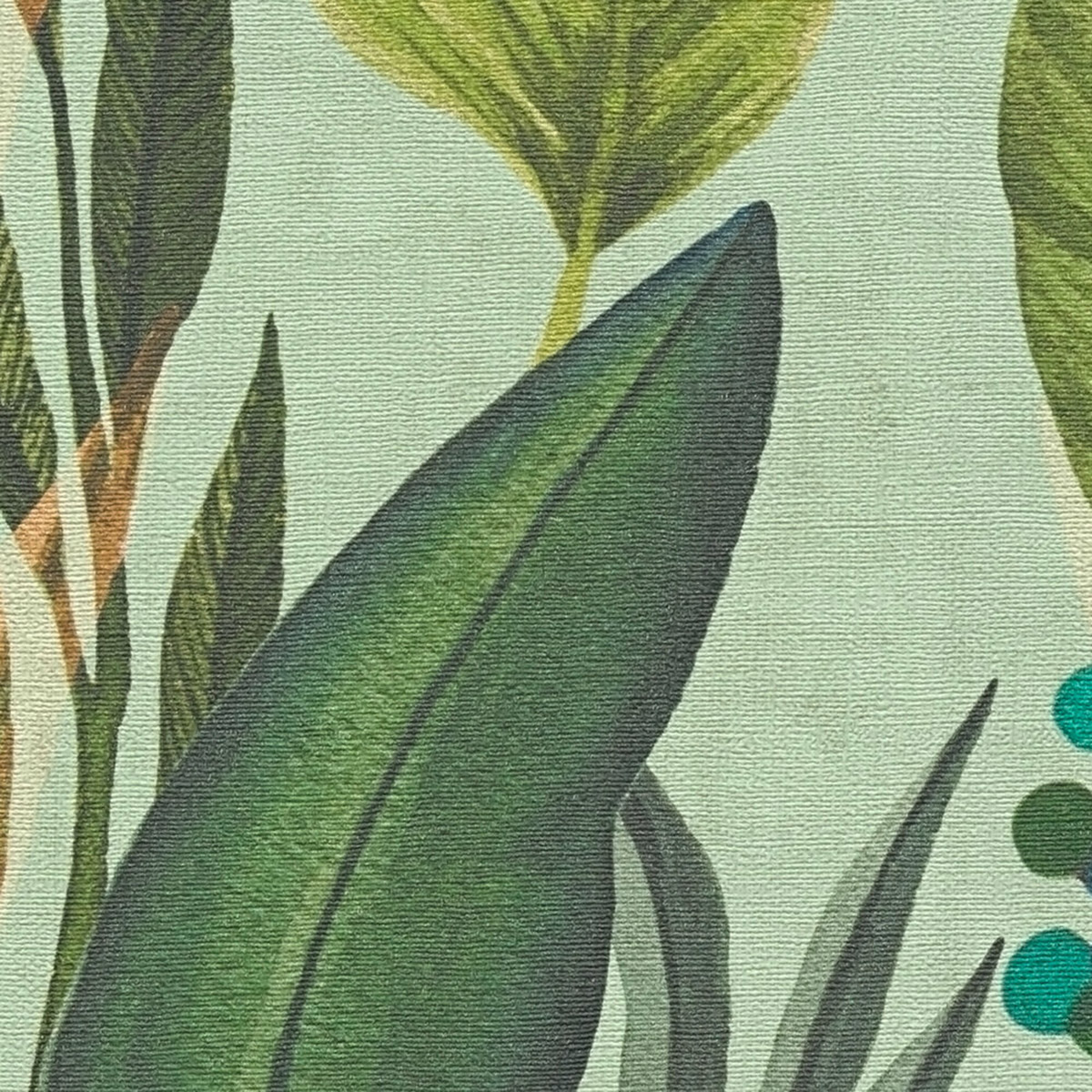 Papier peint Palmes Exotiques vert doux - Anna D'Andrea d'A.S. Création AMB3| Réf. AS-782191