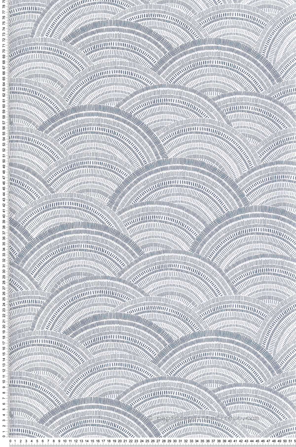 Papier peint Vague Abstraite Encircle bleu - Harmony de Lutèce | Réf. LTC-FD27200