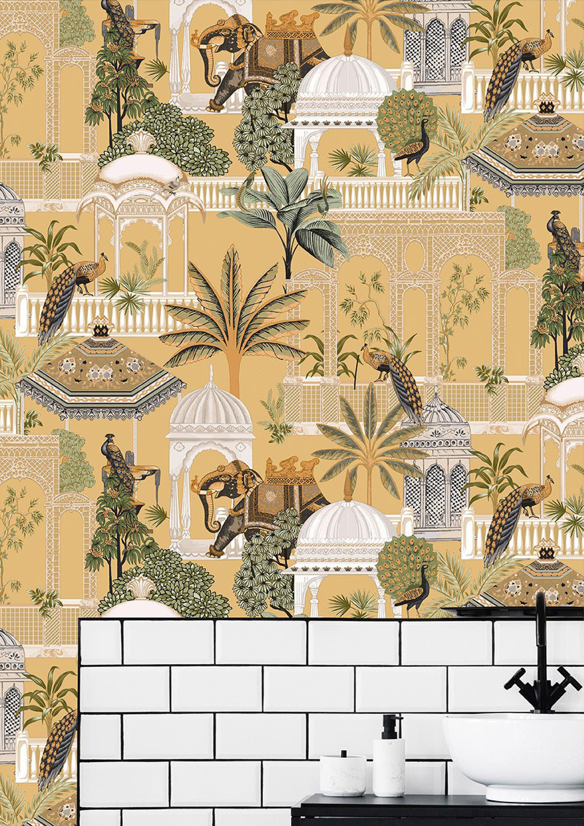 Papier peint Parc Botanique beige vanille - Maison Paradis de Lutèce | Réf. LTC-MP15538