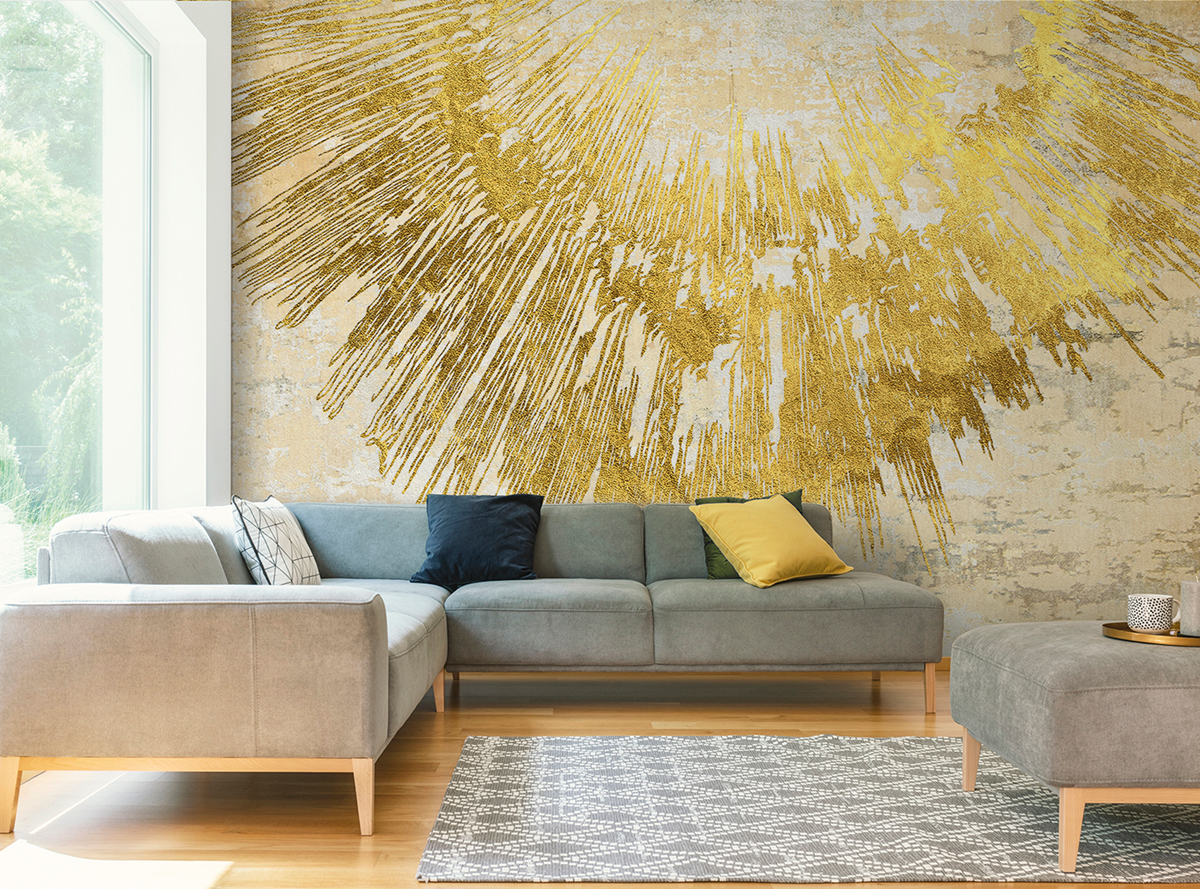 Papier peint panoramique Sahara beige - Panorama 2 de Lutèce | Réf. LTC-PAN1771C