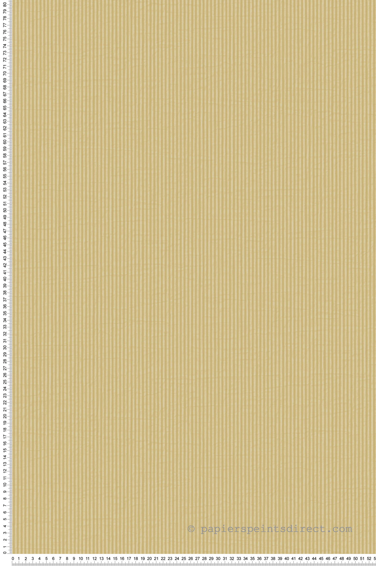Papier peint Fines Rayures Papier Kraft jaune moutarde - Papercraft de Casadéco | Réf. PAPC89652332