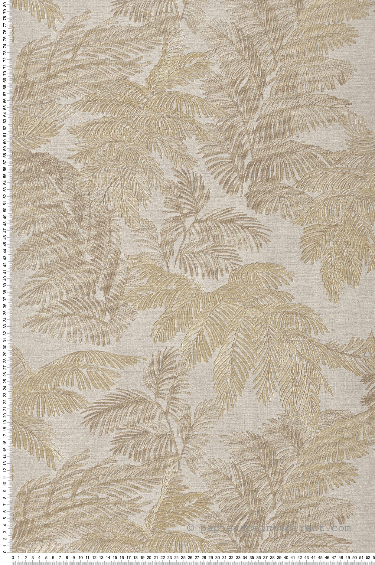 Papier peint Feuillage Vintage doré beige - Scala de Montecolino | Réf. MC-28813