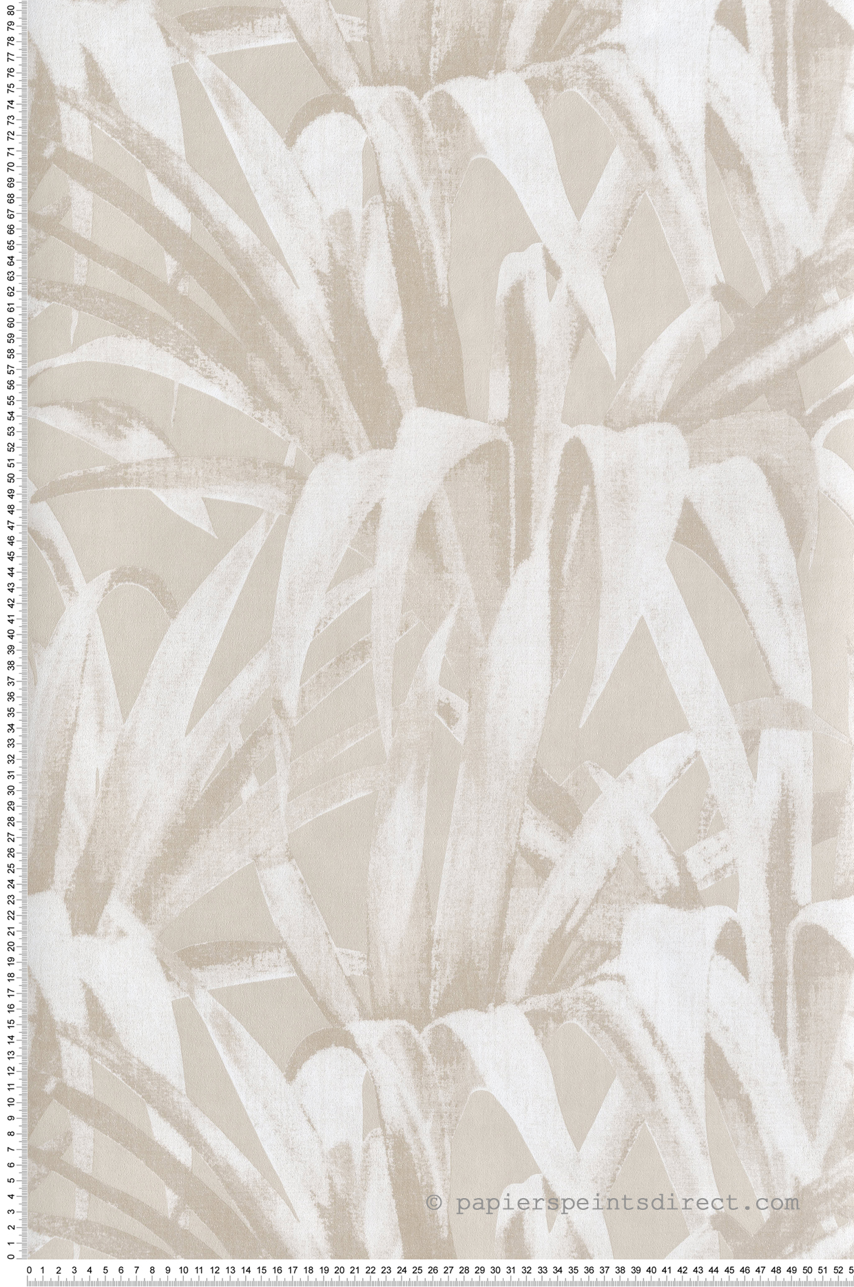Papier peint Feuillage Palme Exotique beige - Maison Paradis de Lutèce | Réf. LTC-MP15521