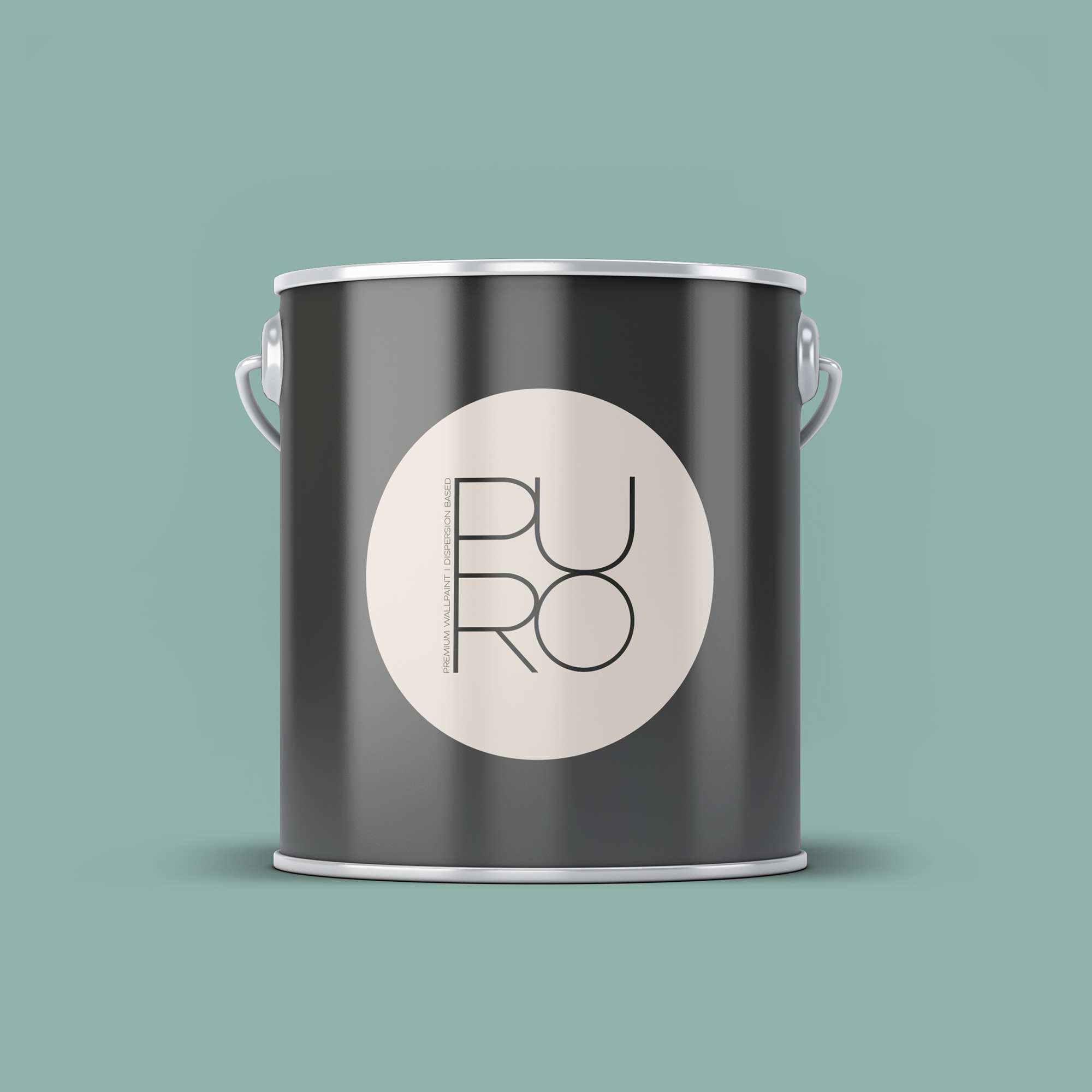 Image d'un pot de 2,5 litres de peinture Puro vert soft green - c4002