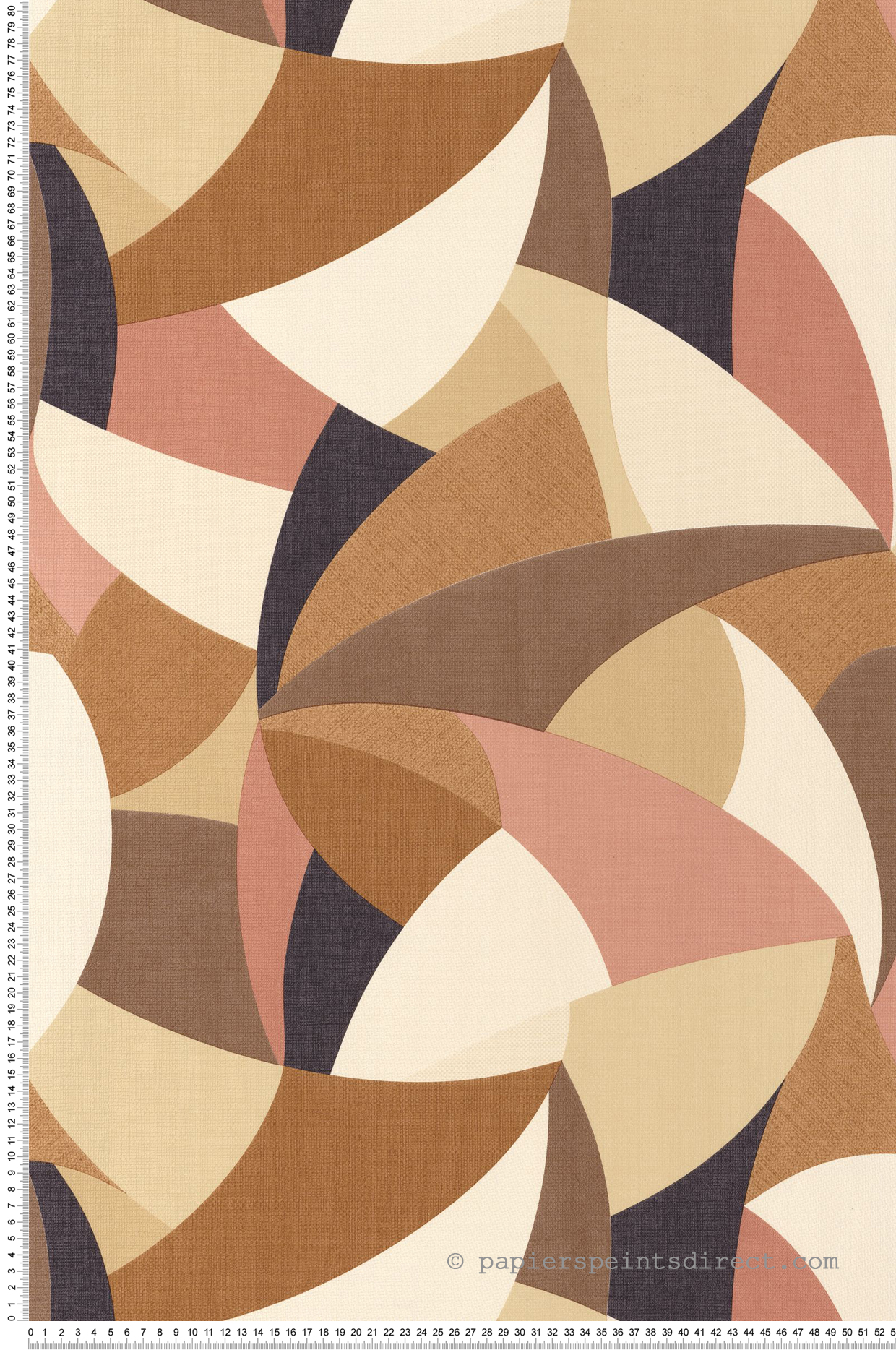 Papier peint Abstrait Tissage Concerto camel - Symphony de Casélio | Réf. SYM107002165