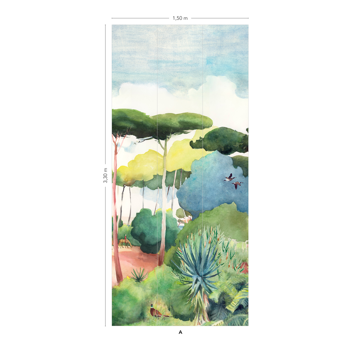 Papier peint panoramique Forêt A - 1/2/3 - Isidore Leroy