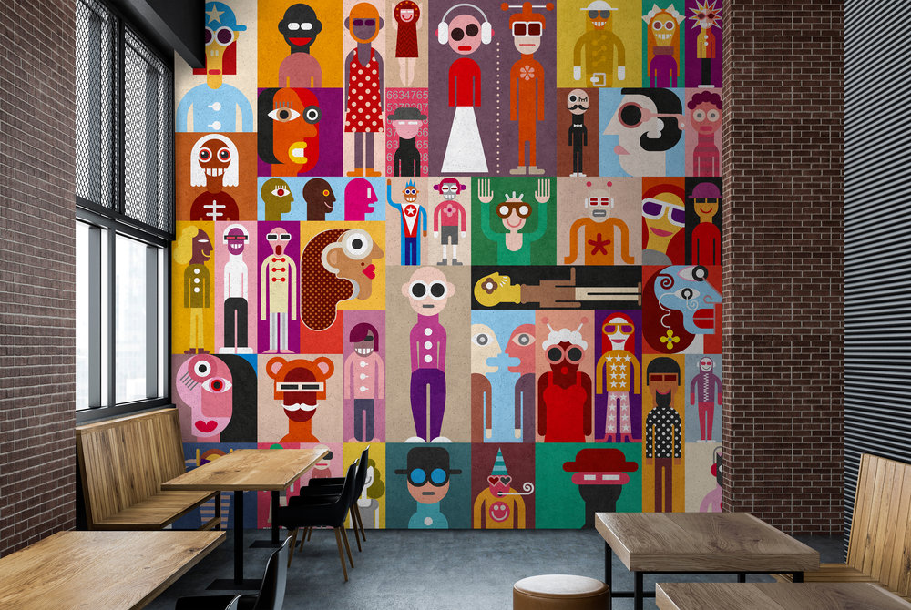 Papier peint panoramique Fresque Street Art Come Asyouare2 - Référence DD113852 - Intissé 200g/m2 - Standard 400 x 270