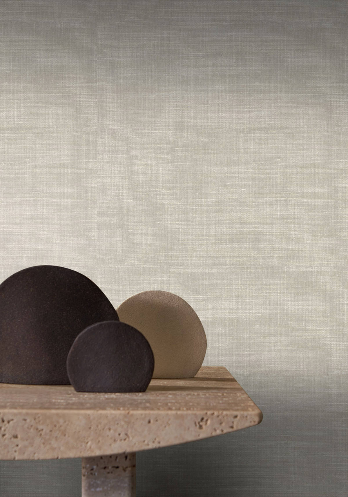 Papier peint Lin Shinok ficelle - Le Lin 2 de Casamance | Réf. CAS-73813068